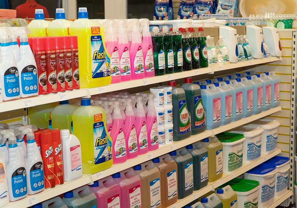 hygiene and janitorial supplies